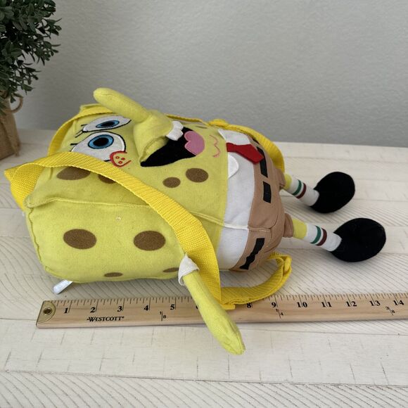 Nickelodeon Spongebob SquarePants Figure Stuffed Animal Plush Backpack 2012 - Picture 13 of 14